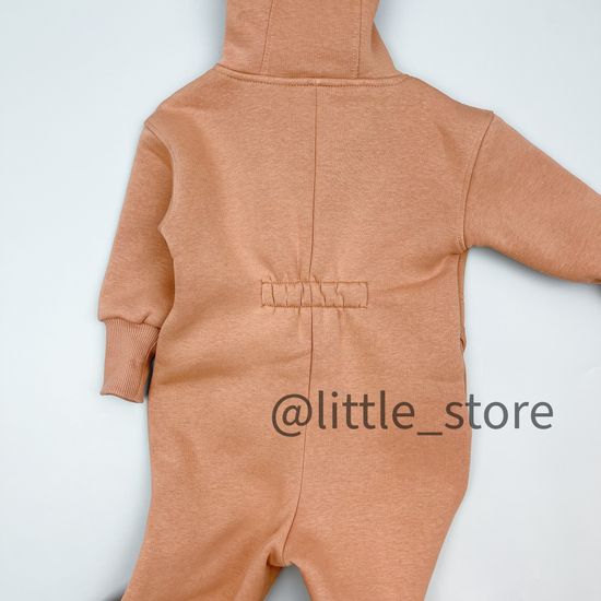 Комбинезон Bossa Nova из футера с начесом, Карамель