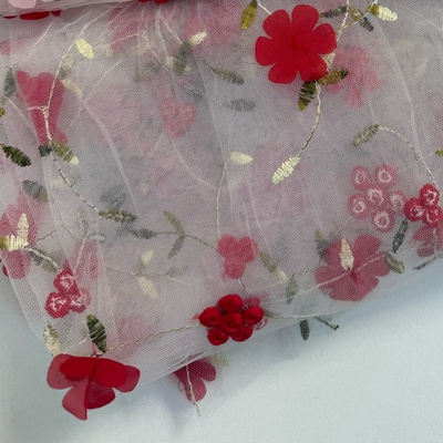 Фатин Красные цветы