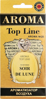 Ароматизатор для автомобиля AROMA TOP LINE №28 SOIR DE LUNE картон