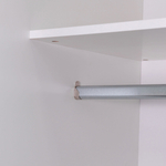 Шкаф купе 170х60х196, Муро, для одежды, с зеркалом, с раздвижной системой Hettich TopLine L, белый, Dipriz