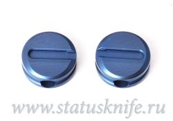 Бусина для ножа Таблетка Blue CD Широгоровфотография - 3