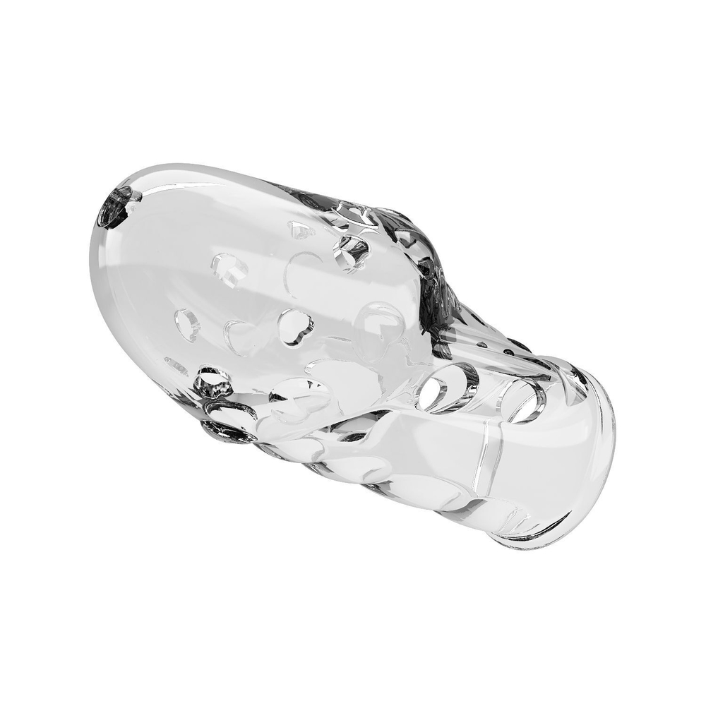 Прозрачная насадка на пенис Booker - 8 см. (Цвет: прозрачный)