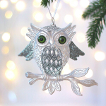 Подвеска «Сова сказочная» 14 см, белый