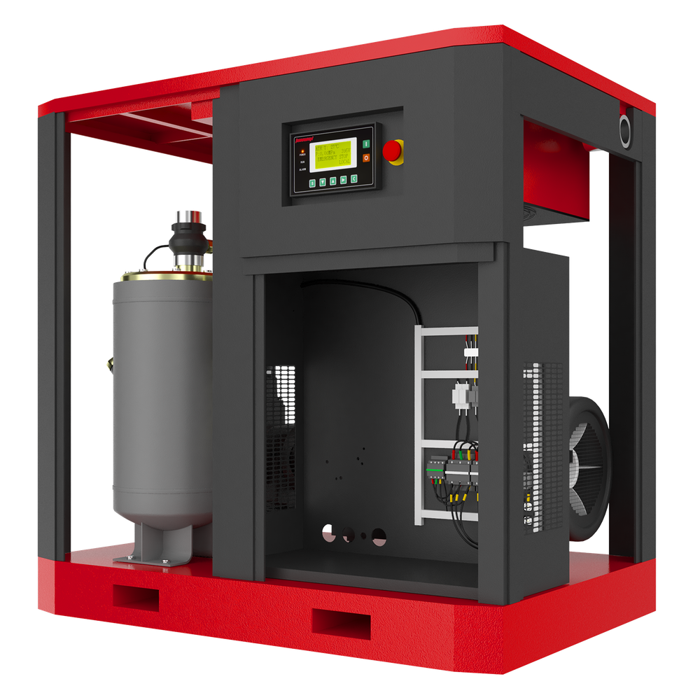 HRS-957600 Винтовой компрессор с прямым приводом Harrison: 7600 л/мин, 12 бар, 55 кВт