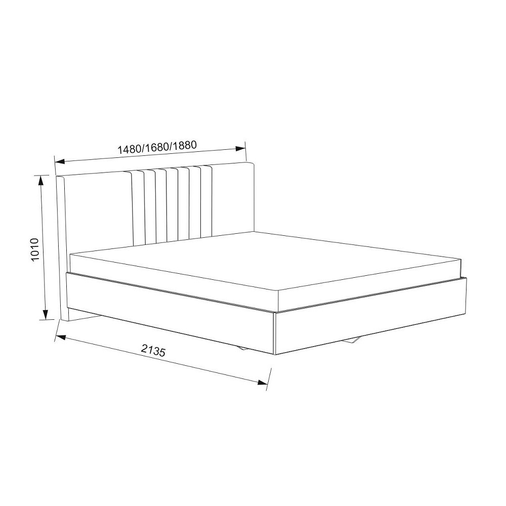 Кровать с латами Соло 180*200, Светло-бежевый