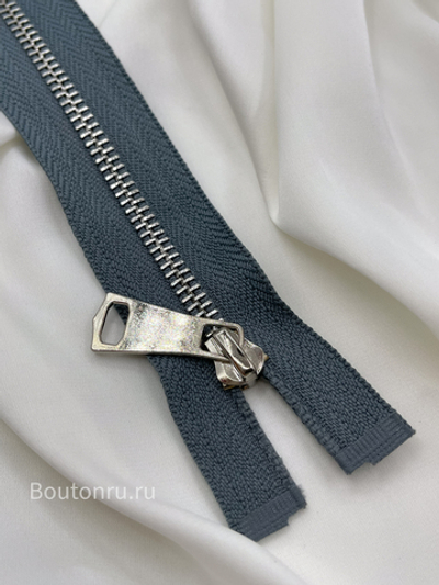 Молния серая серебро