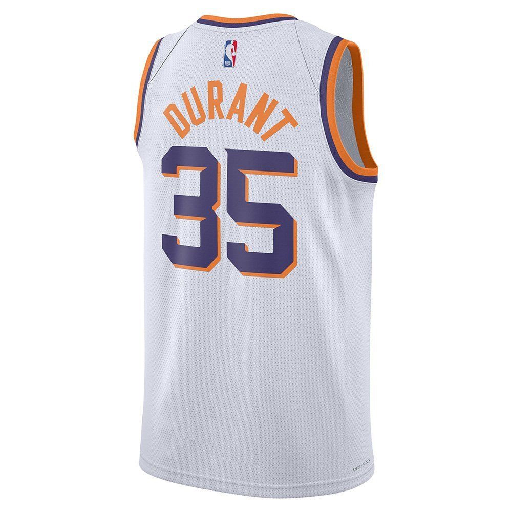 Баскетбольная джерси Nike Dri-FIT NBA Swingman Phoenix Suns Association Edition 2022/23 Kevin Durant T-shirt White