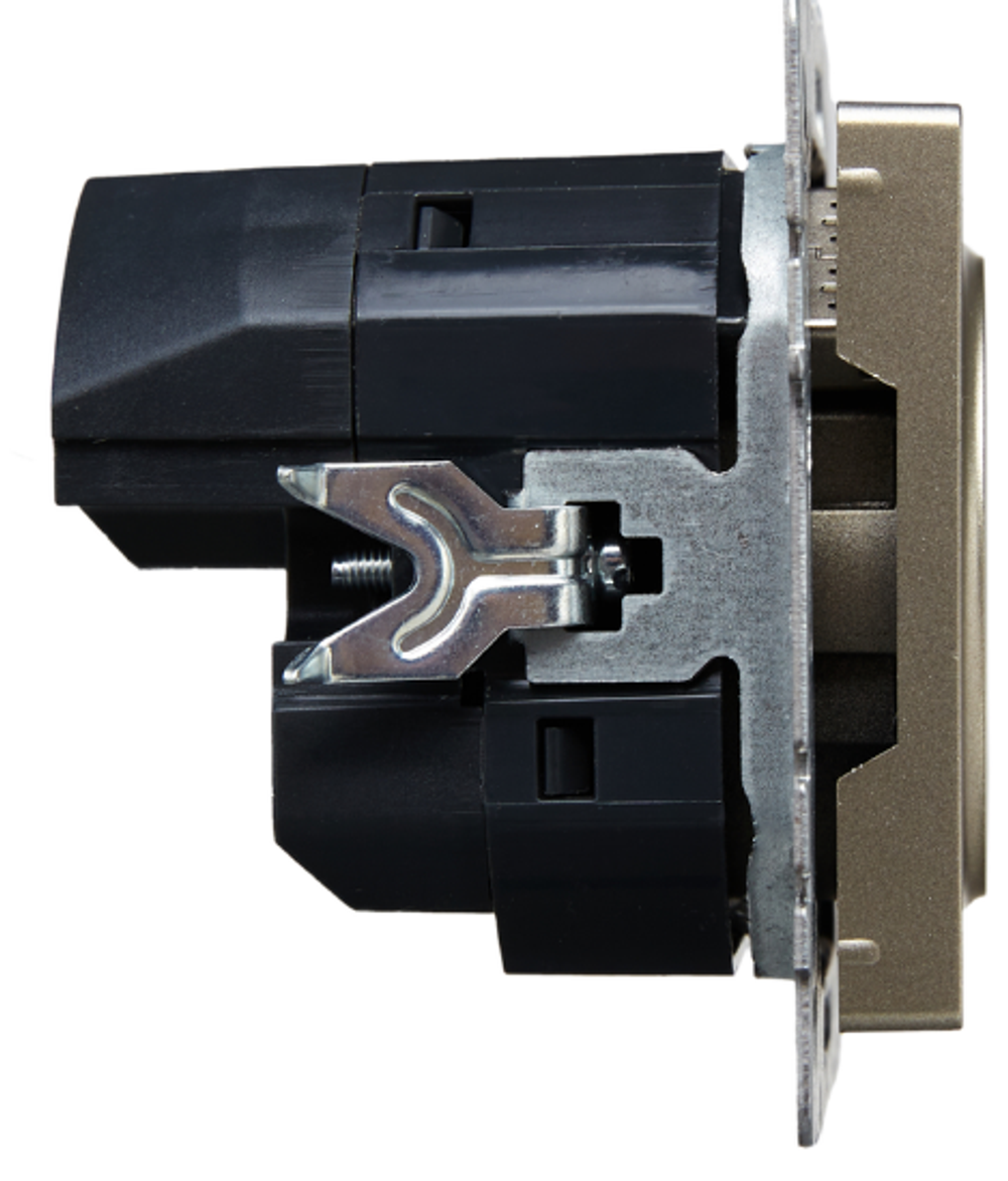 Розетка с заземлением  IEK BR-R14-16-U22-018-K37