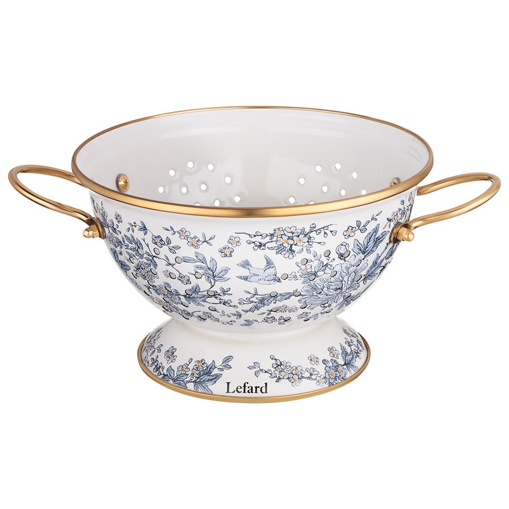 ДУРШЛАГ LEFARD ЭМАЛИРОВАННЫЙ, СЕРИЯ ROYAL GARDEN, 22*13 СМ