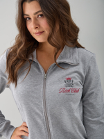 Костюм с брюками КБ-384/серый-меланж-п