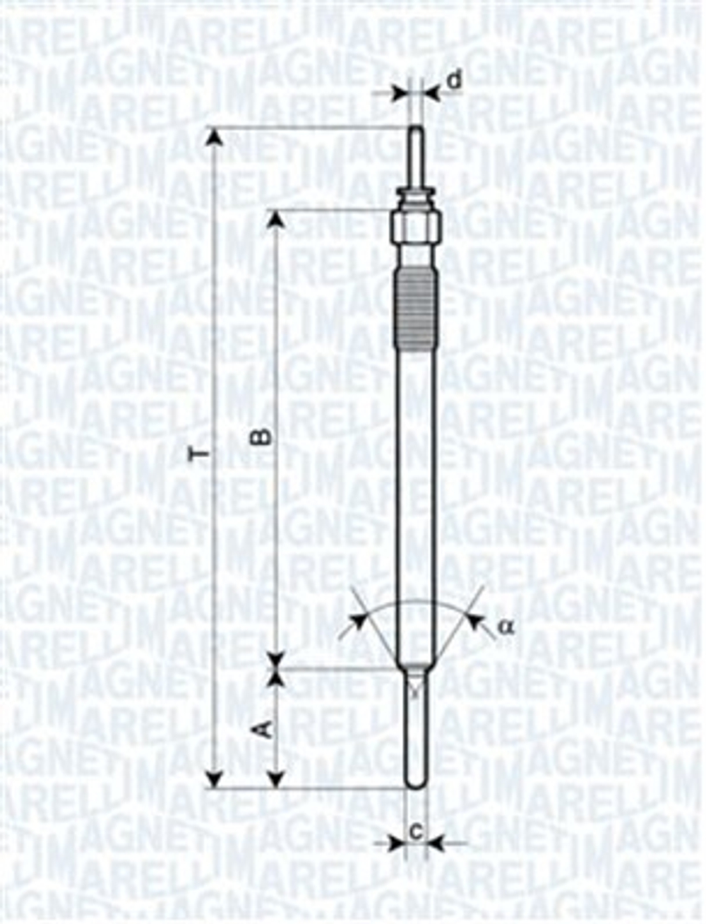 MAGNETI MARELLI - 062900088304-MAN - Glow Plug
