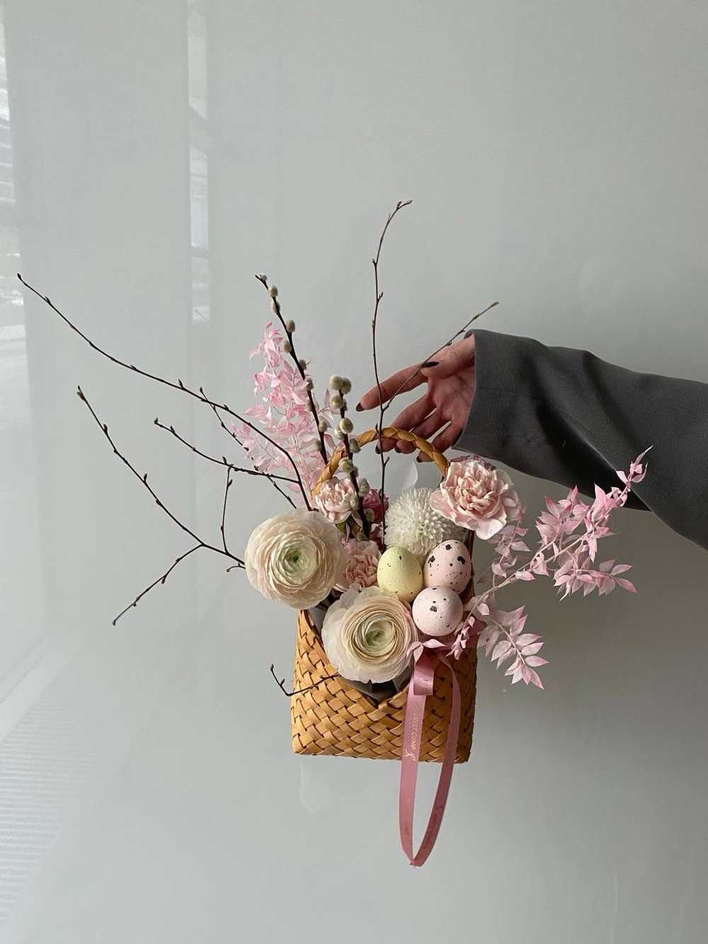 Пасхальное лукошко нежное прикосновение