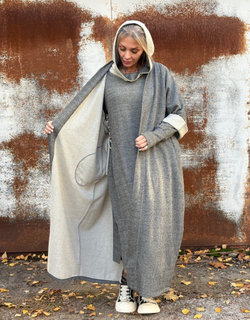 Платье Assasin / oversize/ металик