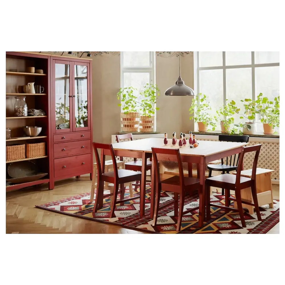 Стул - IKEA PINNTORP, 83х40х49 см, дерево,  красный, ПИННТОРП ИКЕА