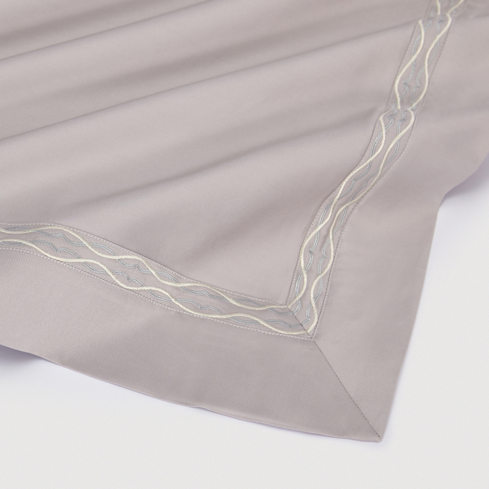 Постельное белье cемейное Сlaire&Caroll Le Fleur серый