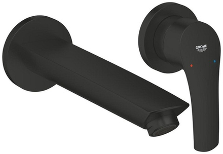 Смеситель для раковины GROHE Eurosmart на два отверстия, размер M, матовый чёрный (293382433)