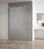 Душевая перегородка Cezares LIBERTA-L-2-130-C-Cr профиль хром, стекло прозрачное