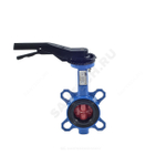 Затвор дисковый поворотный чугун VPI4448-02EP Ду 300 Ру16 межфл с рукояткой диск чугун манжета EPDM Tecofi VPI4448-02EP0300