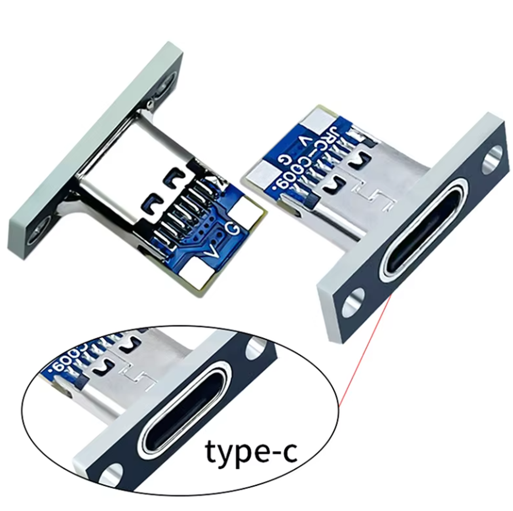 Гнездо USB Type-C с крепежной пластиной
