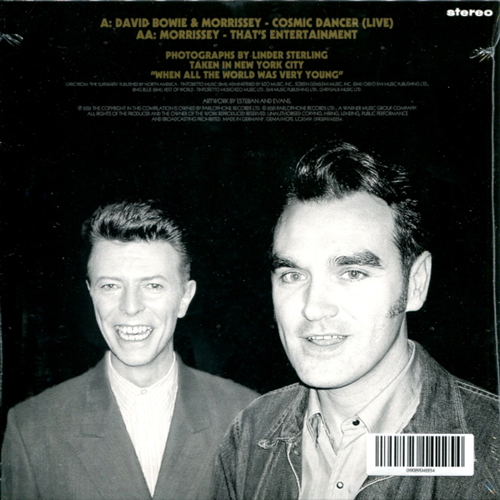 David Bowie & Morrissey / That’s Entertainment, Cosmic Dancer (Limited Edition)(7" Vinyl Single)