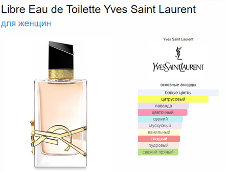 Yves Saint Laurent YSL Libre 50 ml (duty free парфюмерия)