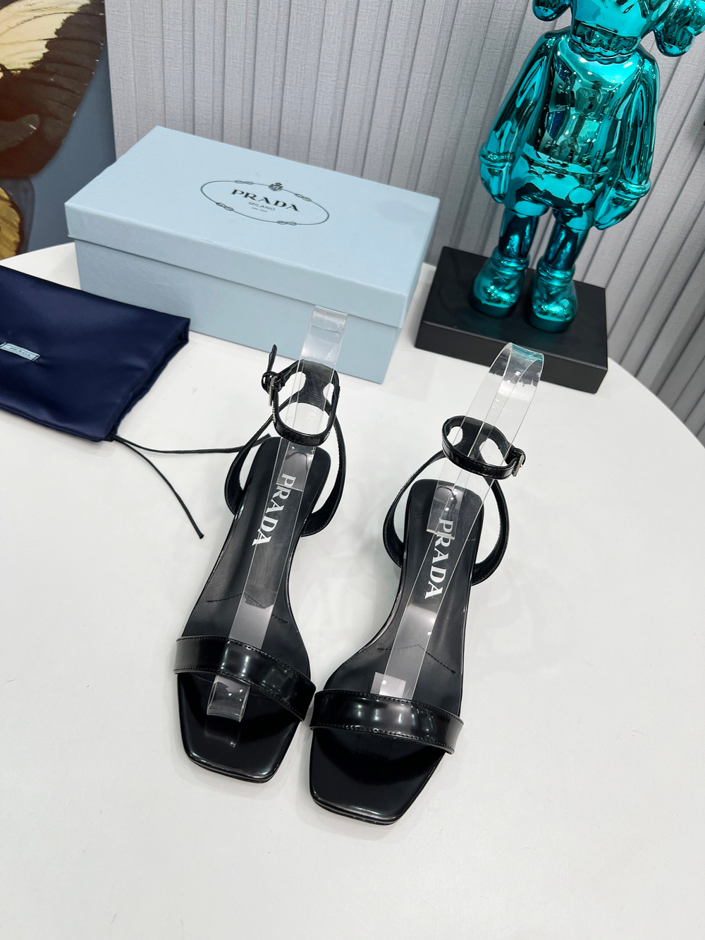 Prada Satin Sandals