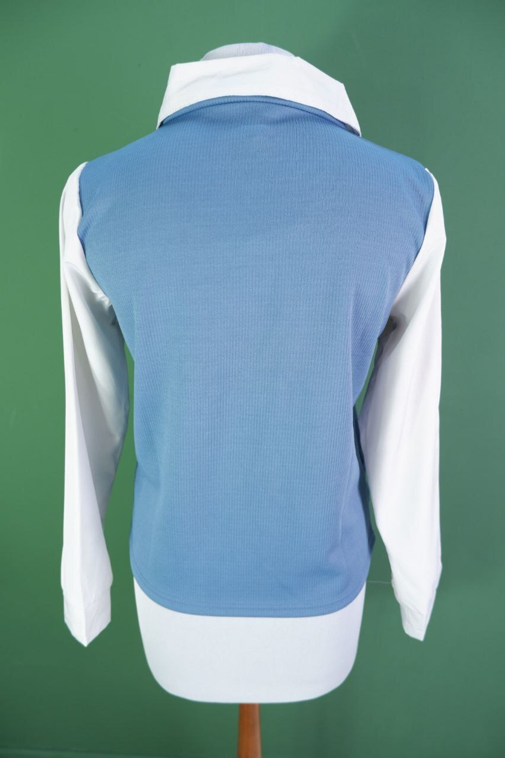 Рубашка с имитацией жилетки 44 размер