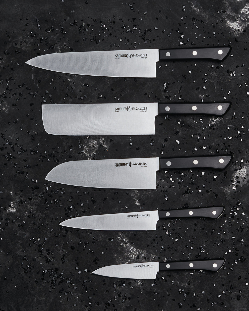 Набор ножей 5 в 1 Samura Harakiri SHR-0250B/A