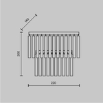Настенный светильник Maytoni Colonne MOD093WL-01BS
