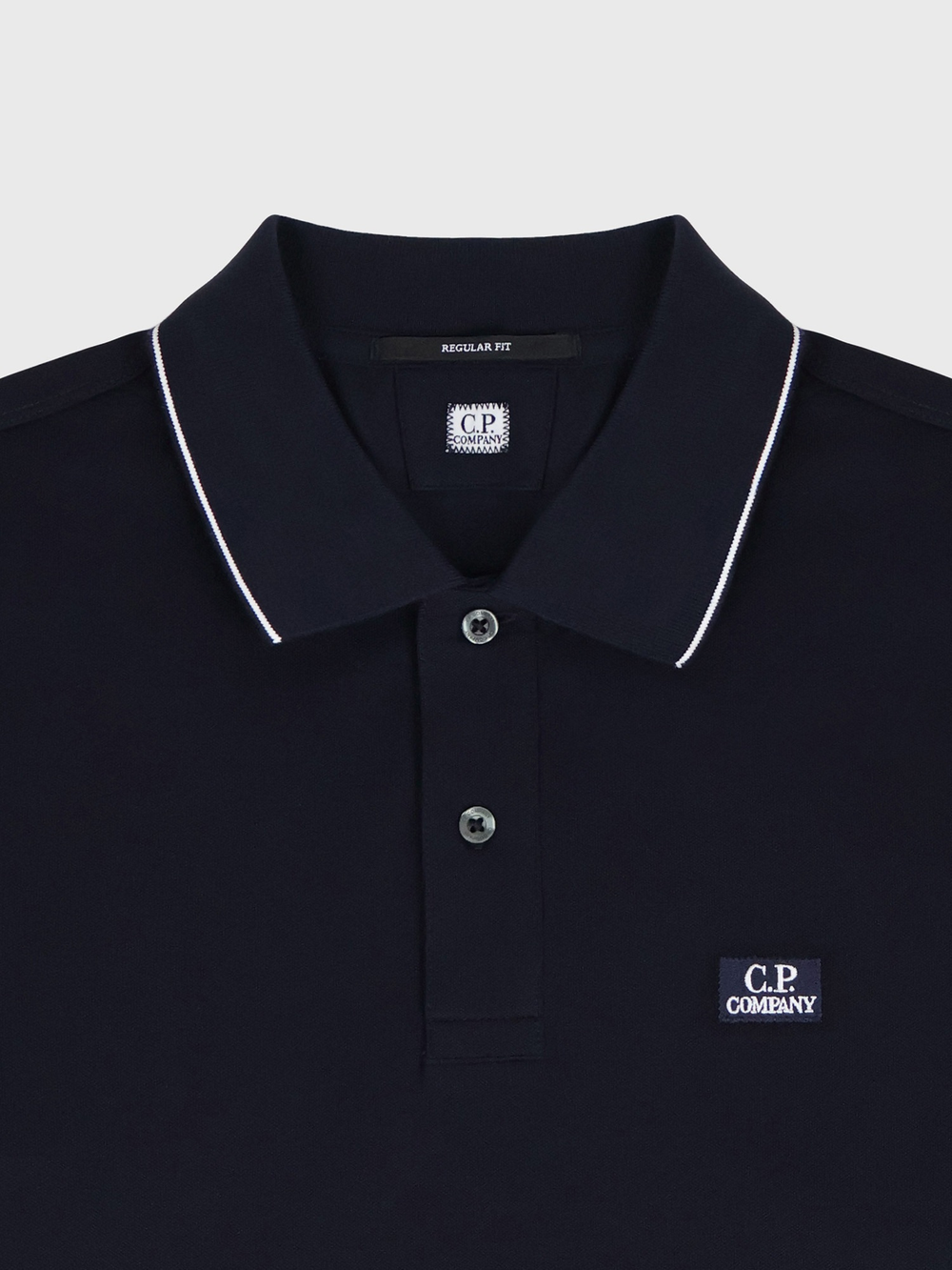 Поло с длинным рукавом C.P. Company Stretch Piquet Line Navy