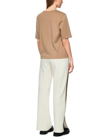 Marc Cain Футболка расшитая тонкой бахромой и бисером