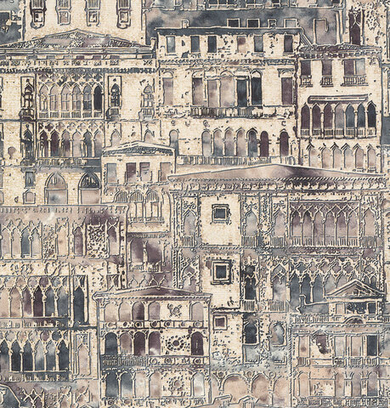 9144-20 Обои Monte Solaro PALAZZO DUCALE 1,06х10,05м / винил горячего тиснения на флизелине / раппорт 64см