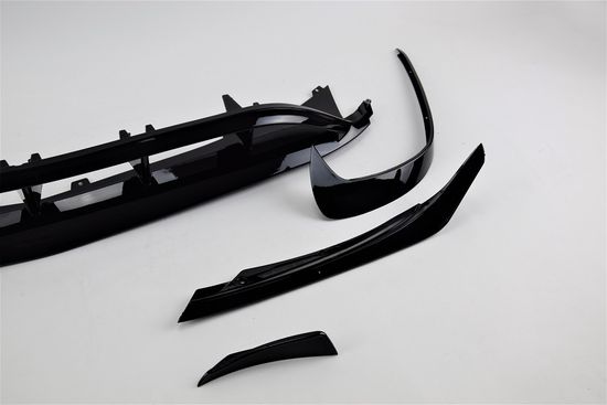 Юбка переднего бампера V.1 для Mercedes A class W176 2015-2018