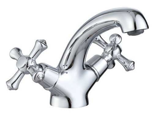 210111 Смеситель 2-руч. для раковины (ЛИТОЙ) ViEiR (10/1шт)