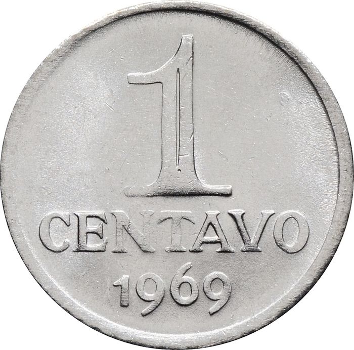 1 сентаво 1969 Бразилия