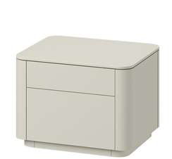 Тумба прикроватная Tammi 2 ящика ширина 50 см (молочный)
