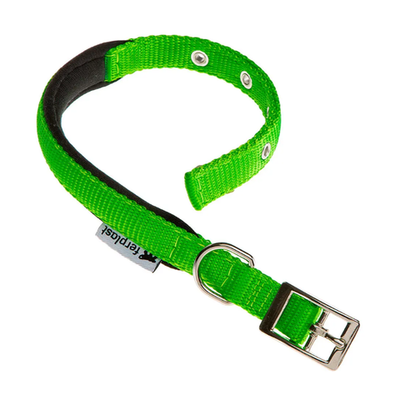 Ошейник daytona c15/35 с мягкой подкладкой, зелёный