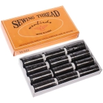 Нитки в наборе 12шт «Favorite Hous», цвет черный, намотка 200м