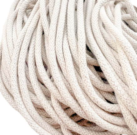 Шнур круглый, 6 мм, цв.суровый