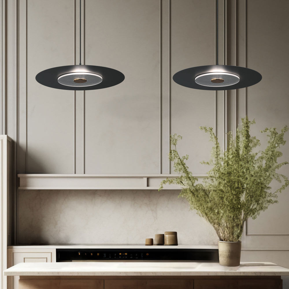 Подвесной светодиодный светильник Eurosvet Kontur 40030/1 LED черный