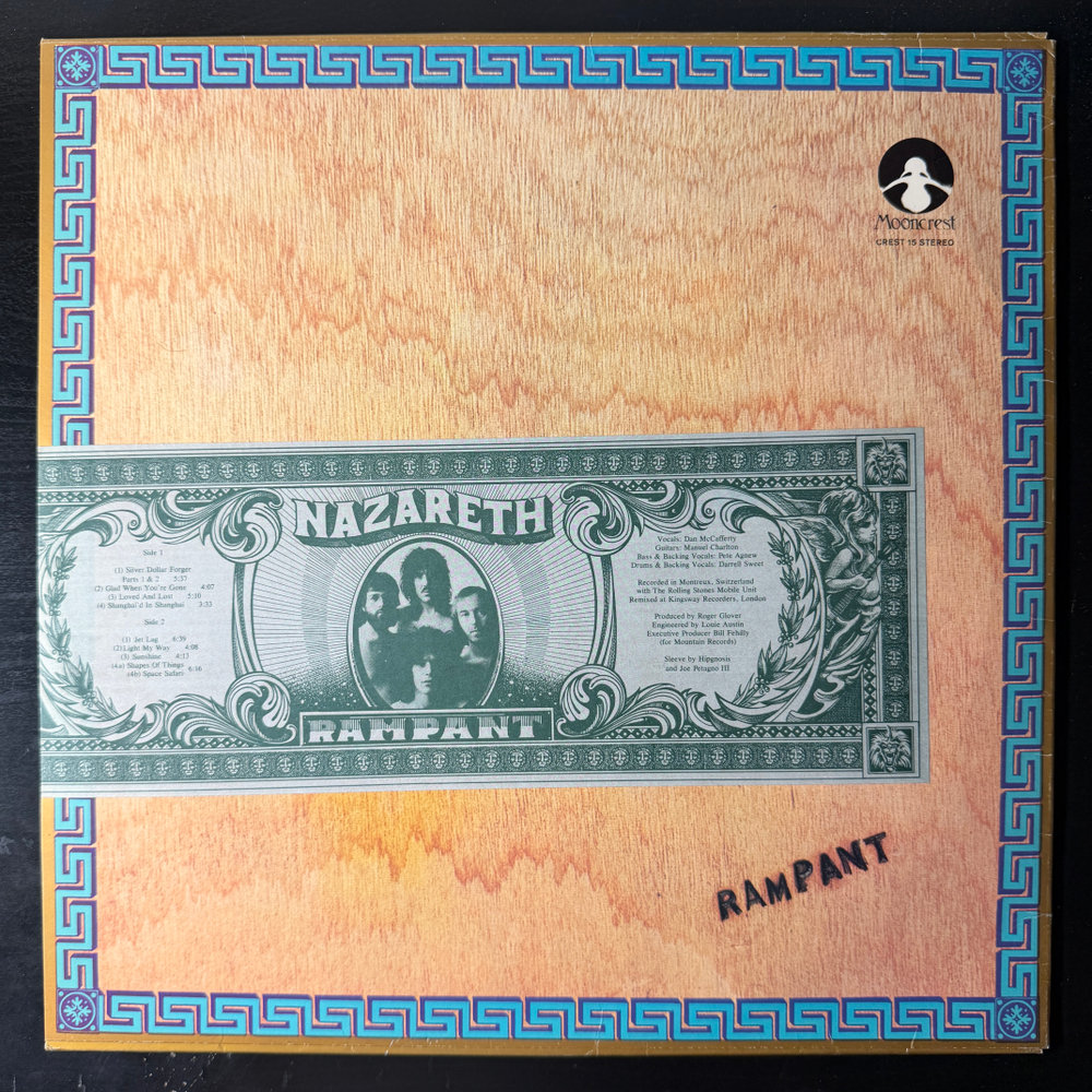 Nazareth ‎– Rampant (Скандинавия 1974г.)Т