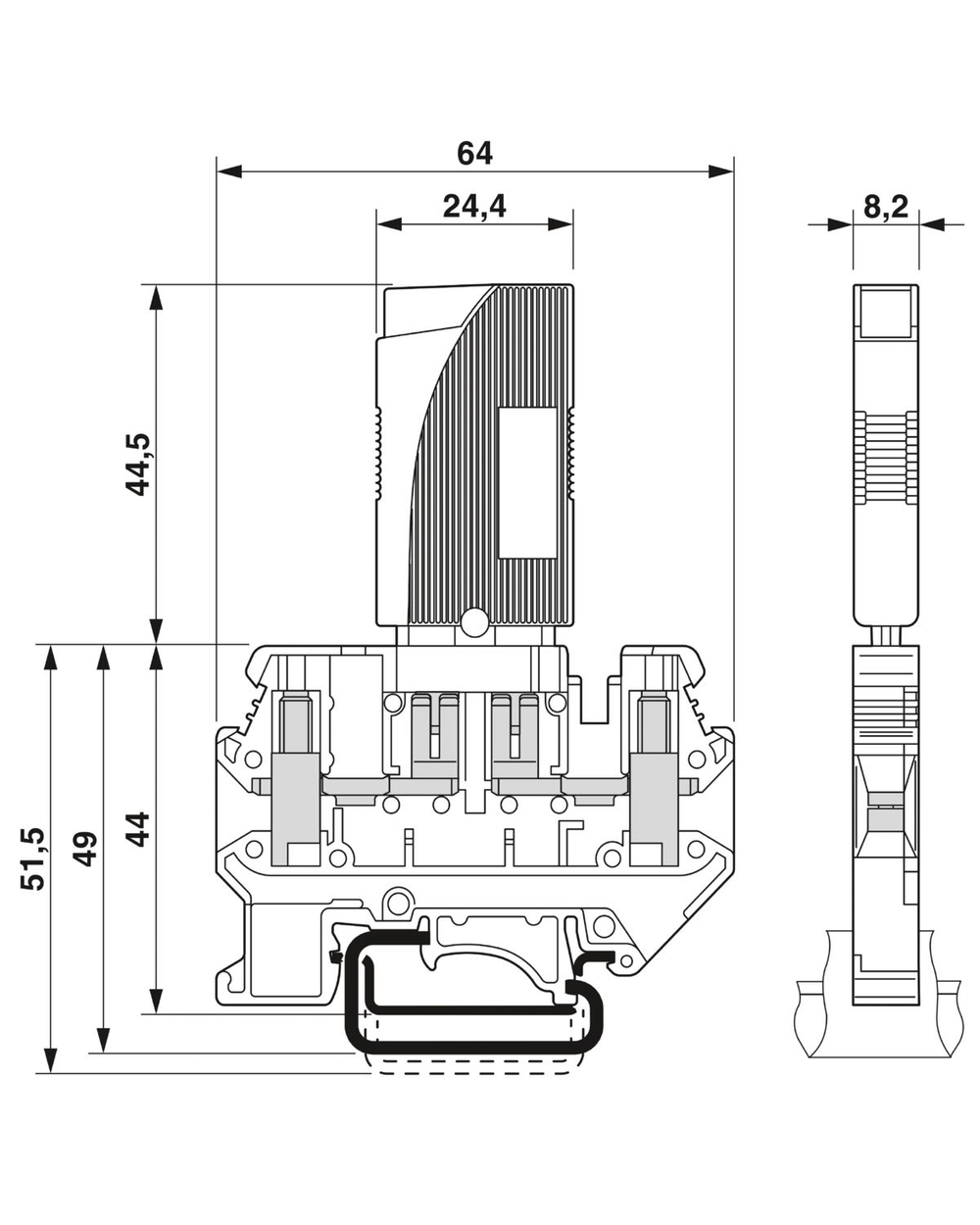 0712233 - TCP 3A - Тепловой защитный выключатель
