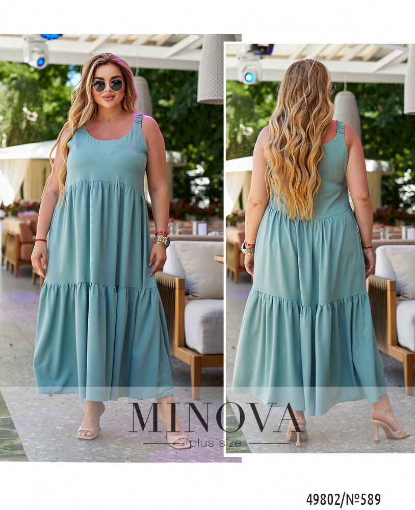 Платье 589-бирюзовый Minova