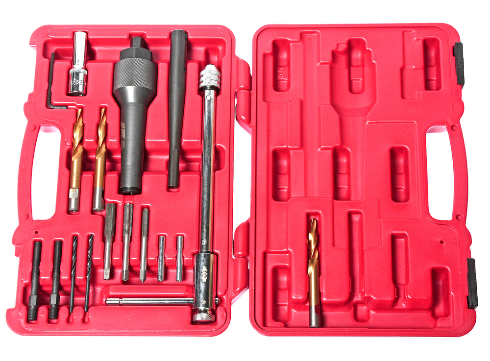 Набор инструментов для демонтажа свечей накаливания 17 предметов в кейсе JTC