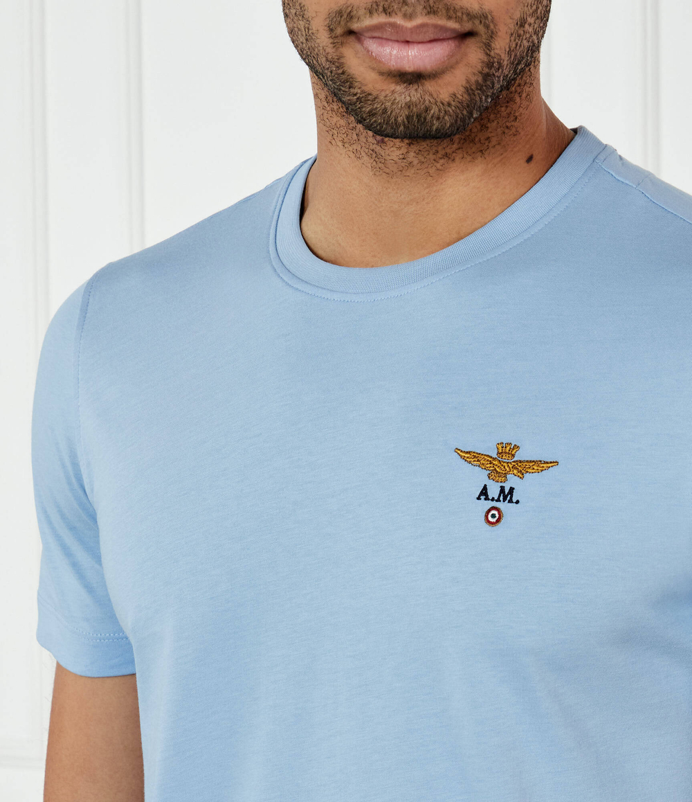 Футболка Aeronautica Militare - голубой(TS1580J372)