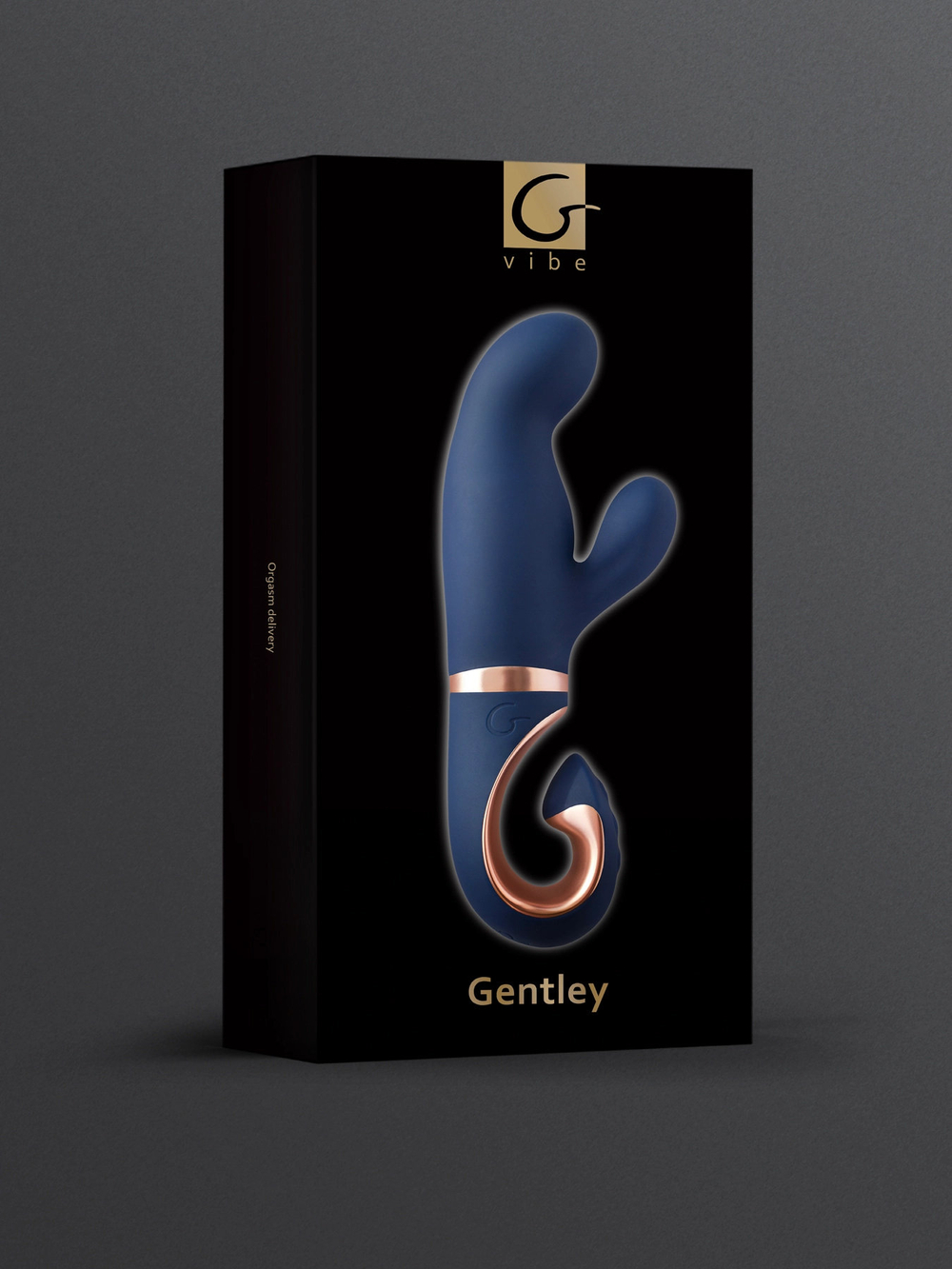 Gvibe Gentley Caribbean Blue - вибратор кролик для стимуляции точки G и клитора с 2 моторами, 19.9х4