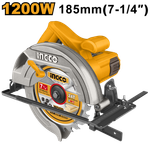 Циркулярная пила INGCO CS18578 INDUSTRIAL 185х20 мм 1,2 кВт