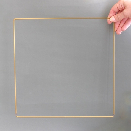 Набор основ для макраме (3 шт) Квадрат металлический ( с браком)