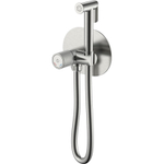 Гигиенический душ Boheme Tech 157-NB С ВНУТРЕННЕЙ ЧАСТЬЮ, со смесителем, Nickel Brush