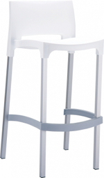 Стул пластиковый барный Siesta Contract Gio 75, белый